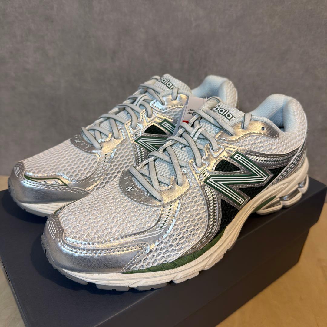 ニューバランス 新品 ML860GP2 シルバー グリーン 26cm