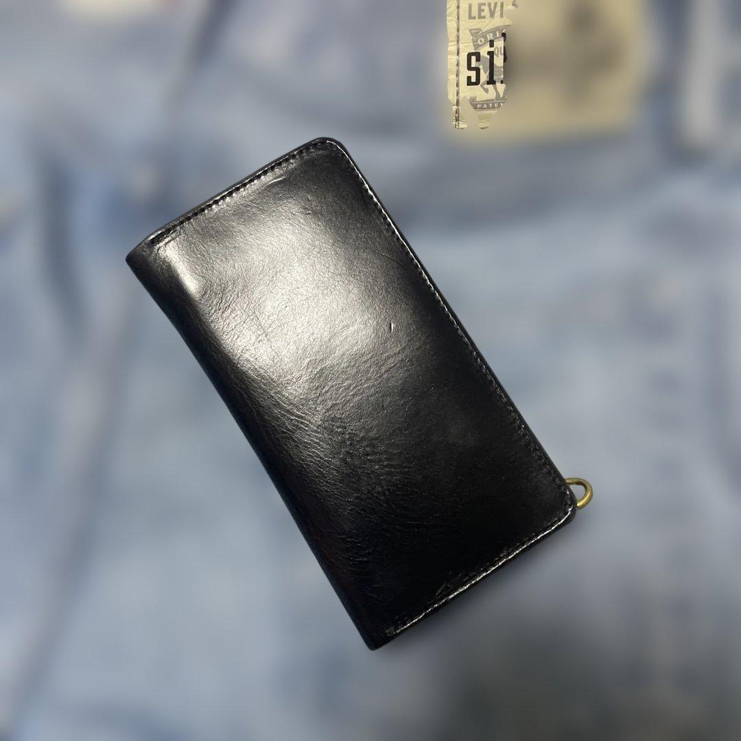 クロムエクセル　茶芯ロングトラッカーウォレット　三層　値下げ中！