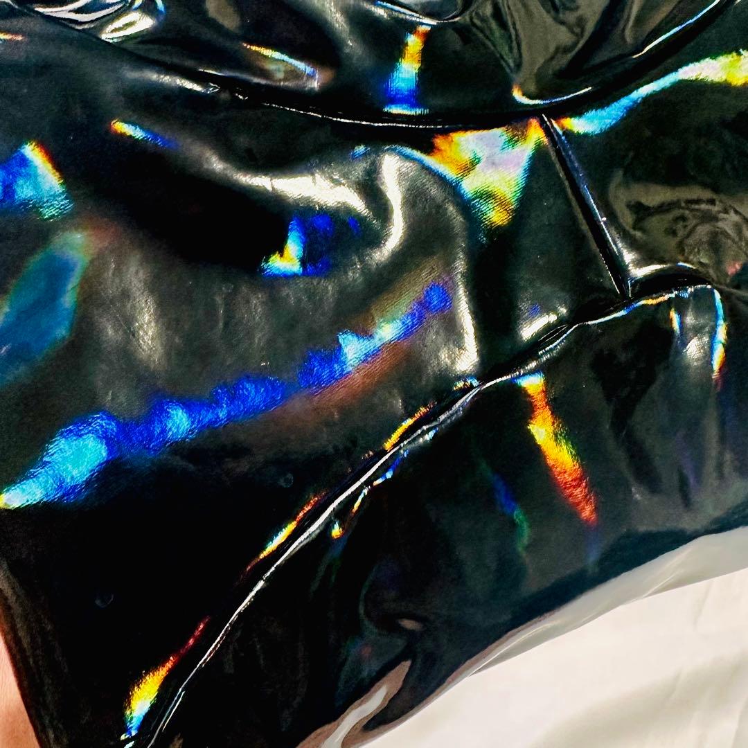 【PHARFAITE】エナメルボンテージボディスーツ　オーロラ