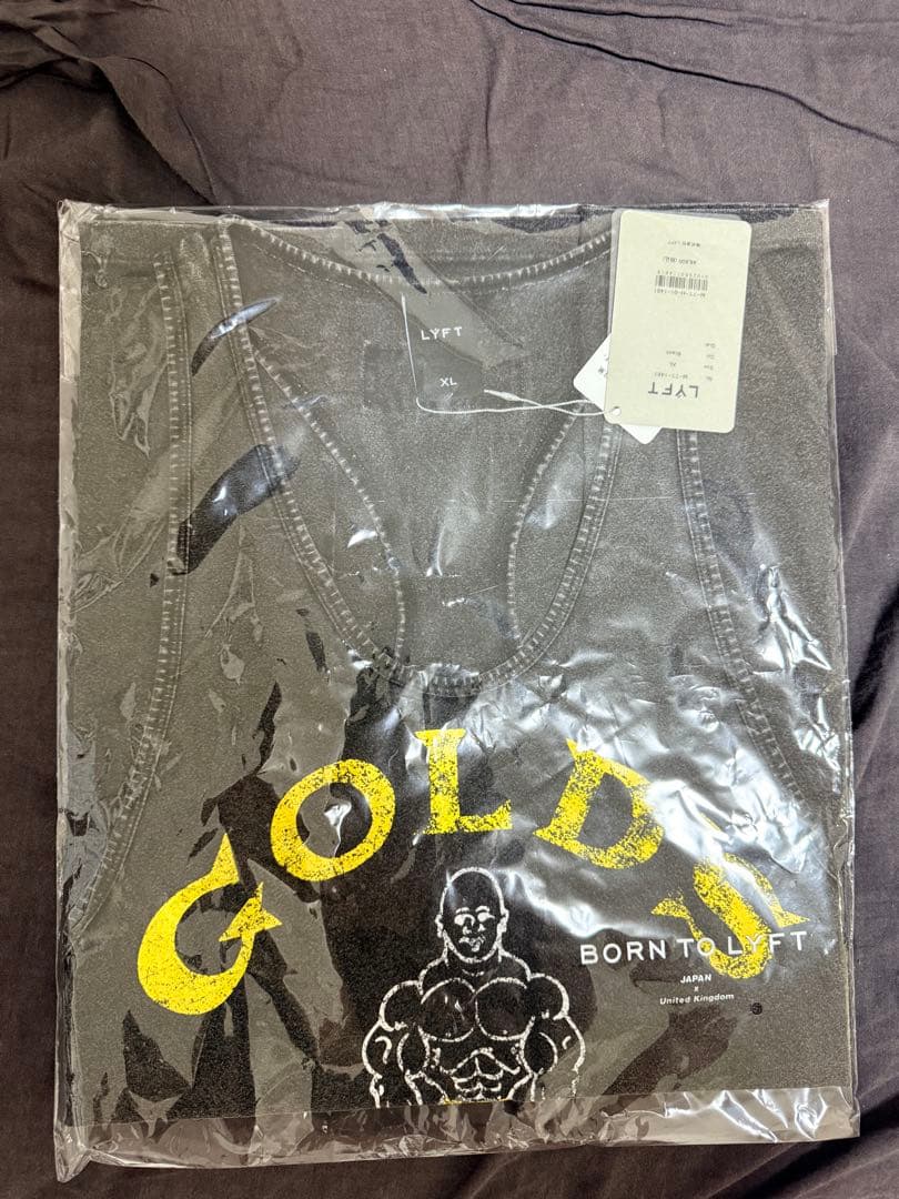 【完売品】LÝFT × GOLD'S GYM コラボ ストリンガータンクトップ