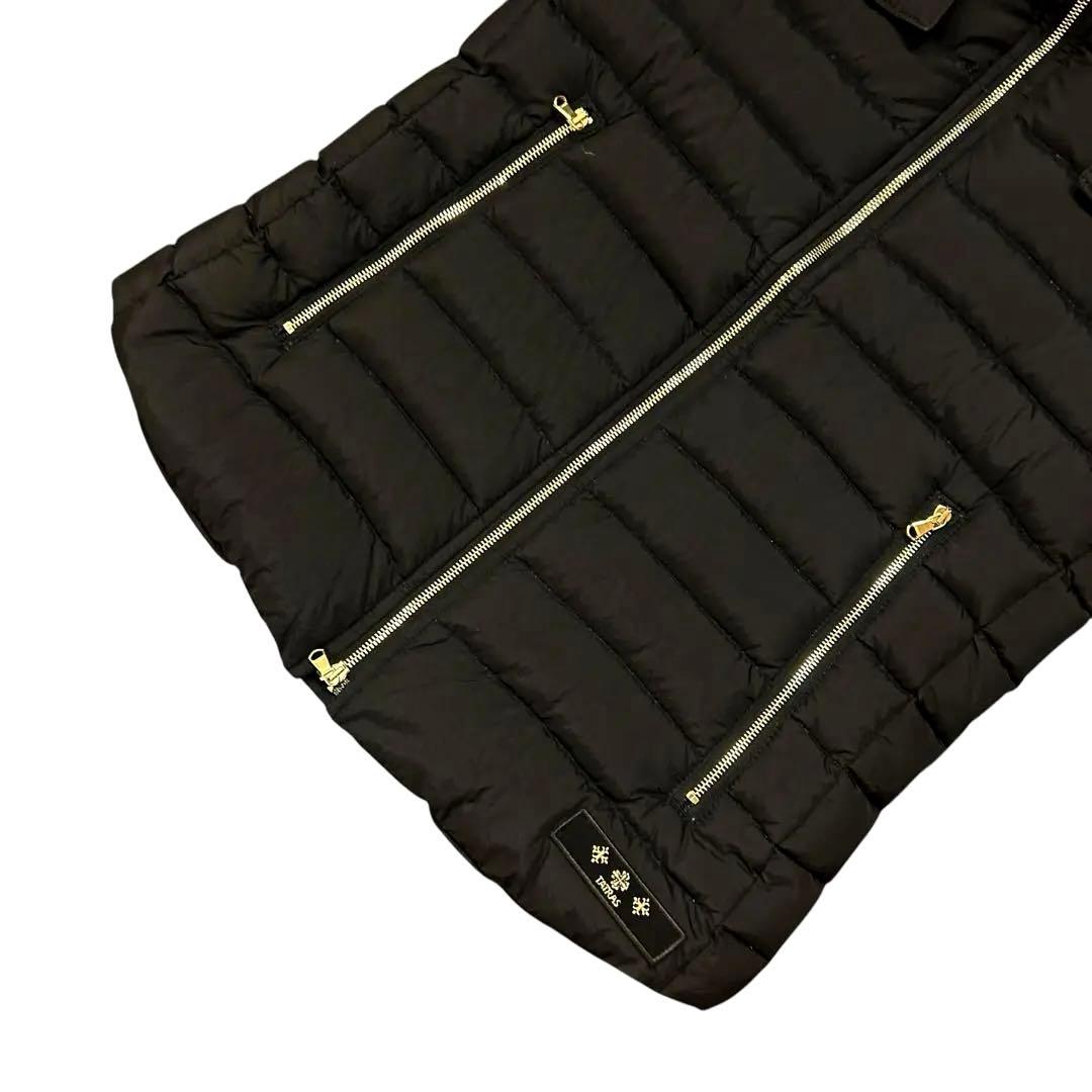 【極美品✨】TATRAS オルシエラ ダウンベスト S ブラック ファー付正規品