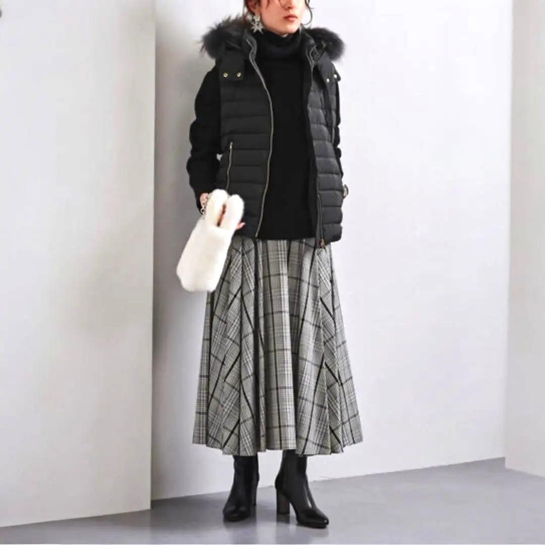 【極美品✨】TATRAS オルシエラ ダウンベスト S ブラック ファー付正規品