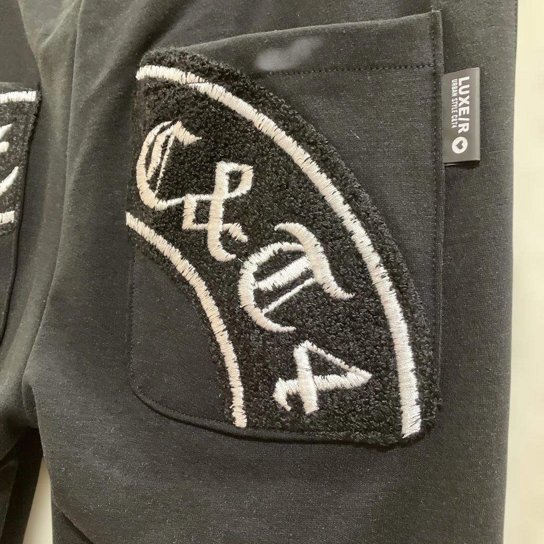 LUXE/R ボアワッペン貼り付けスウェットパンツ