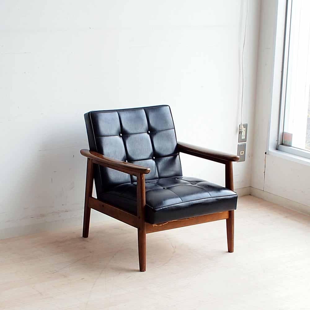 オールドカリモク Kチェア B 1シーター ビンテージ ZR24375