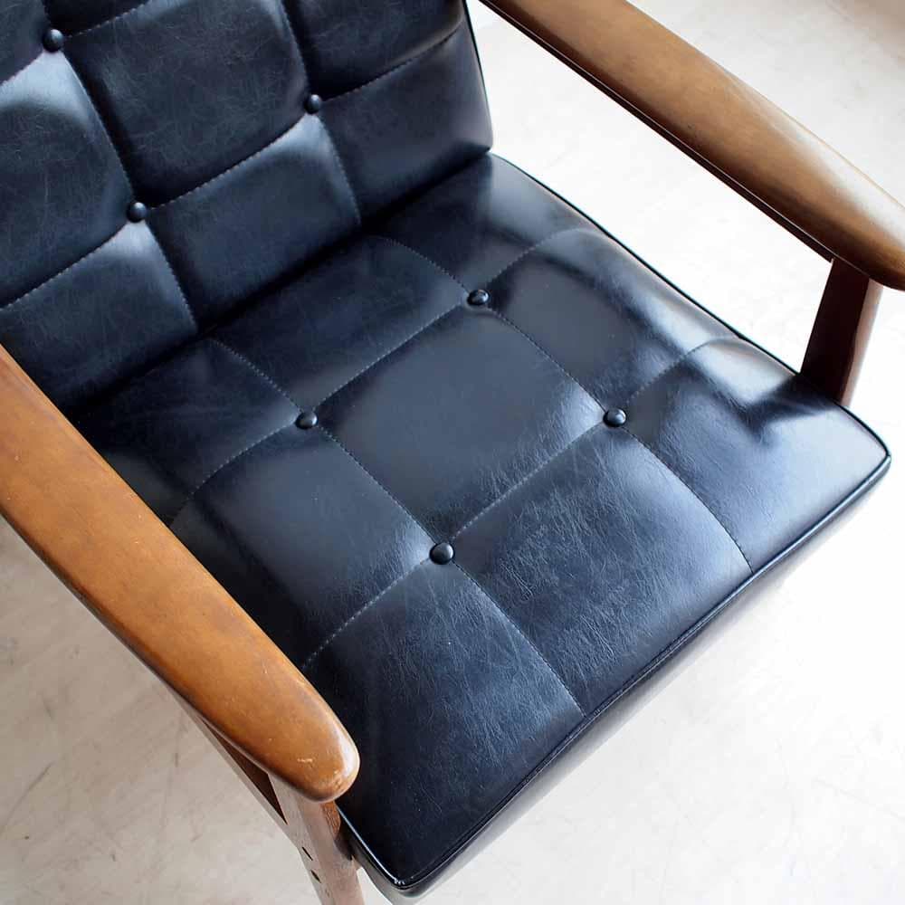 オールドカリモク Kチェア B 1シーター ビンテージ ZR24375