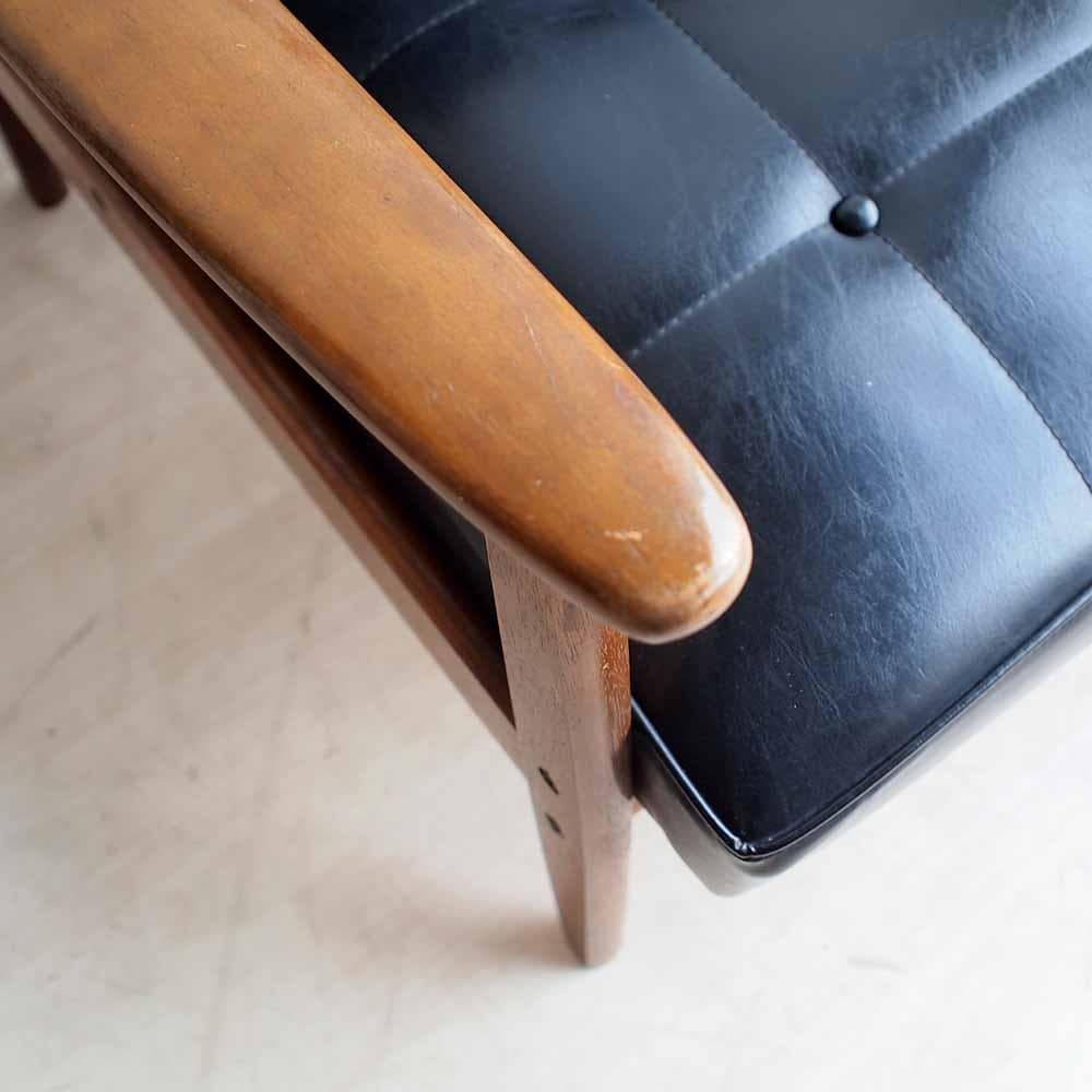 オールドカリモク Kチェア B 1シーター ビンテージ ZR24375