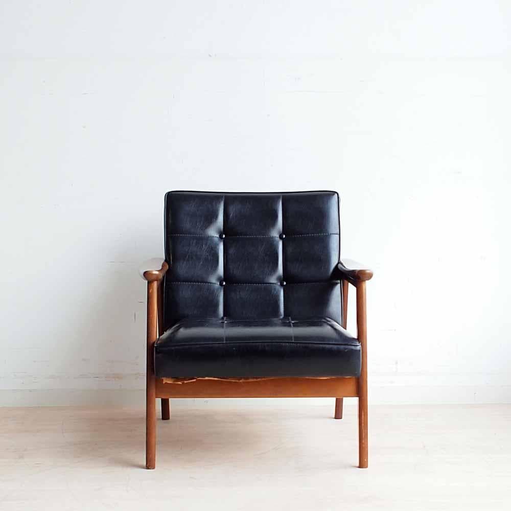 オールドカリモク Kチェア B 1シーター ビンテージ ZR24375