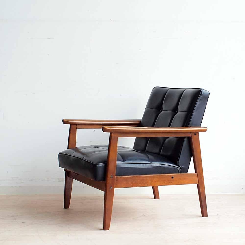 オールドカリモク Kチェア B 1シーター ビンテージ ZR24375