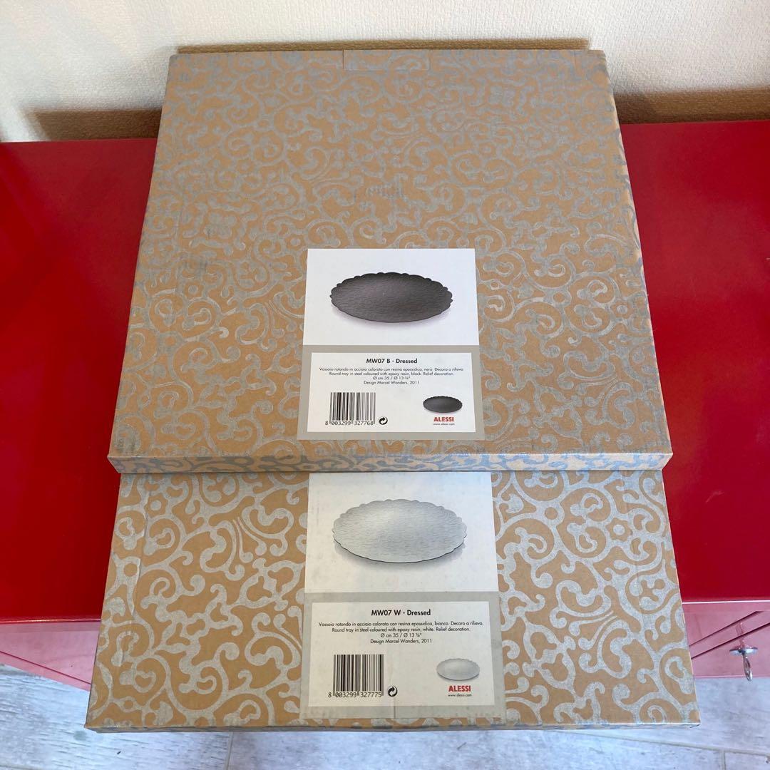 ALESSI DRESSED ラウンドトレイ（BLACK&WHITE）