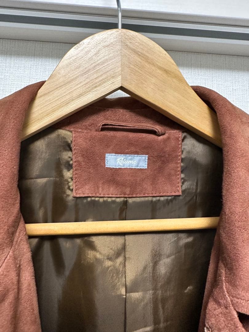 [おじさん1205]　本革スエードジャケット