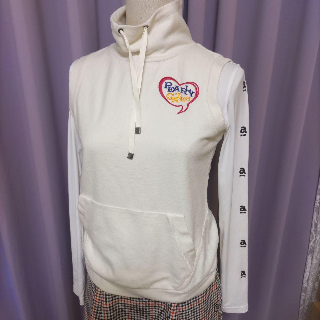 美品　PEARLY GATES レディースダウンコート　0サイズ　ベストおまけ