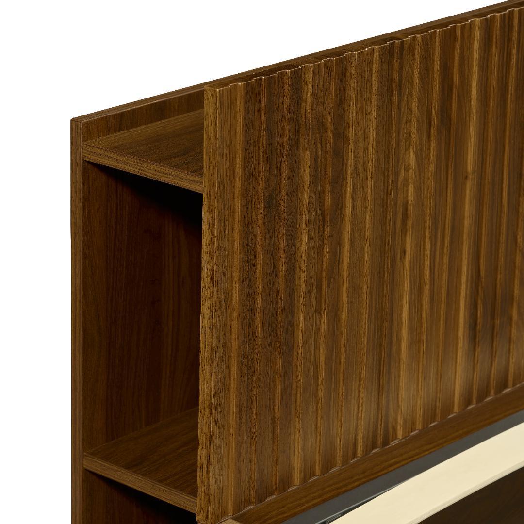 【新品】シングル ウォールナット 収納&USB付き 和風 すのこ 大人/子供用