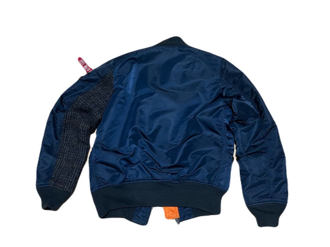 goodenough alpha ハリスツイード ma-1 ネイビー