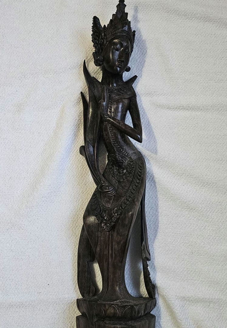 バリ島 木彫り像 Fa. SIADJA Mas-Bali アンティーク工芸品