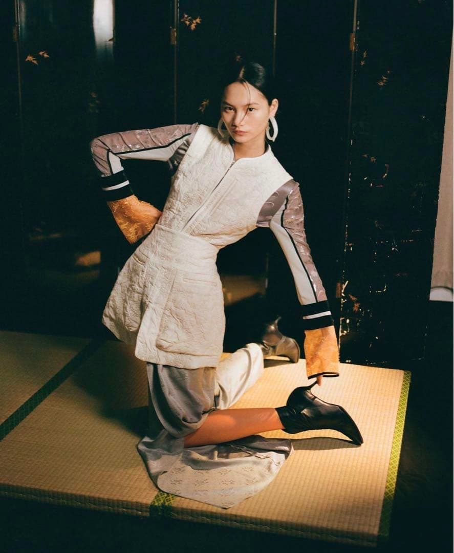 アイネ 未使用タグ付き マメクロゴウチ キルトジャガードスカート サイズ1