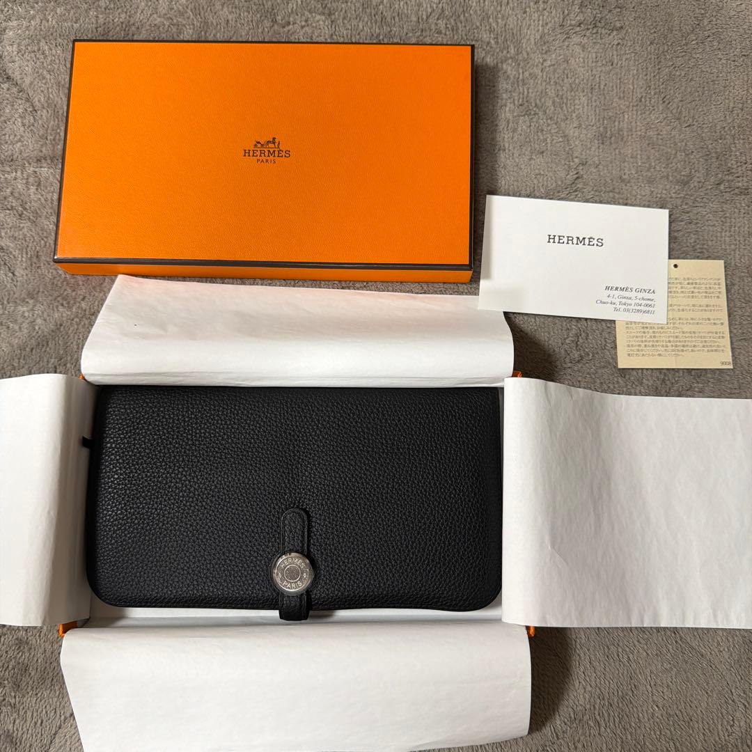 『大幅値下げ』HERMES ドゴンロング　黒　トゴ