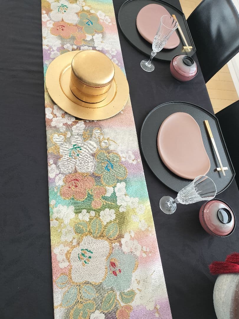 A961★逸品‼️春♡‼️ひな祭り‼️テーブルランナー2m18cm