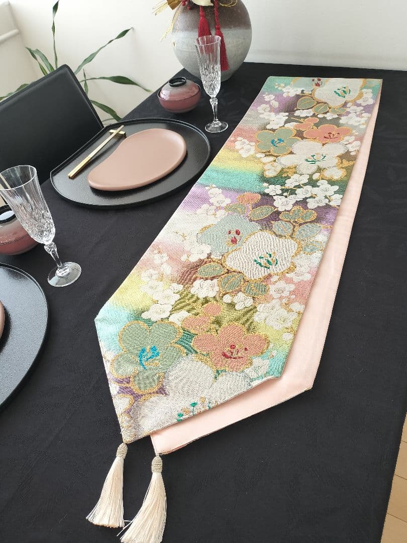 A961★逸品‼️春♡‼️ひな祭り‼️テーブルランナー2m18cm