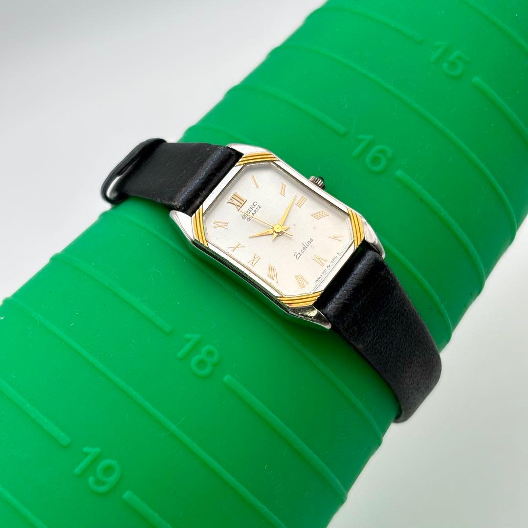稼働✨SEIKO エクセリーヌ Excelline スクエア 腕時計 レディース