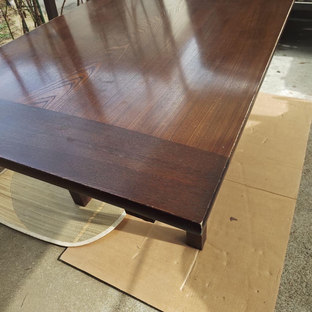 昭和レトロ　カリモク　高級ロー&ハイテーブル　切り替え式　ちゃぶ台　送料込