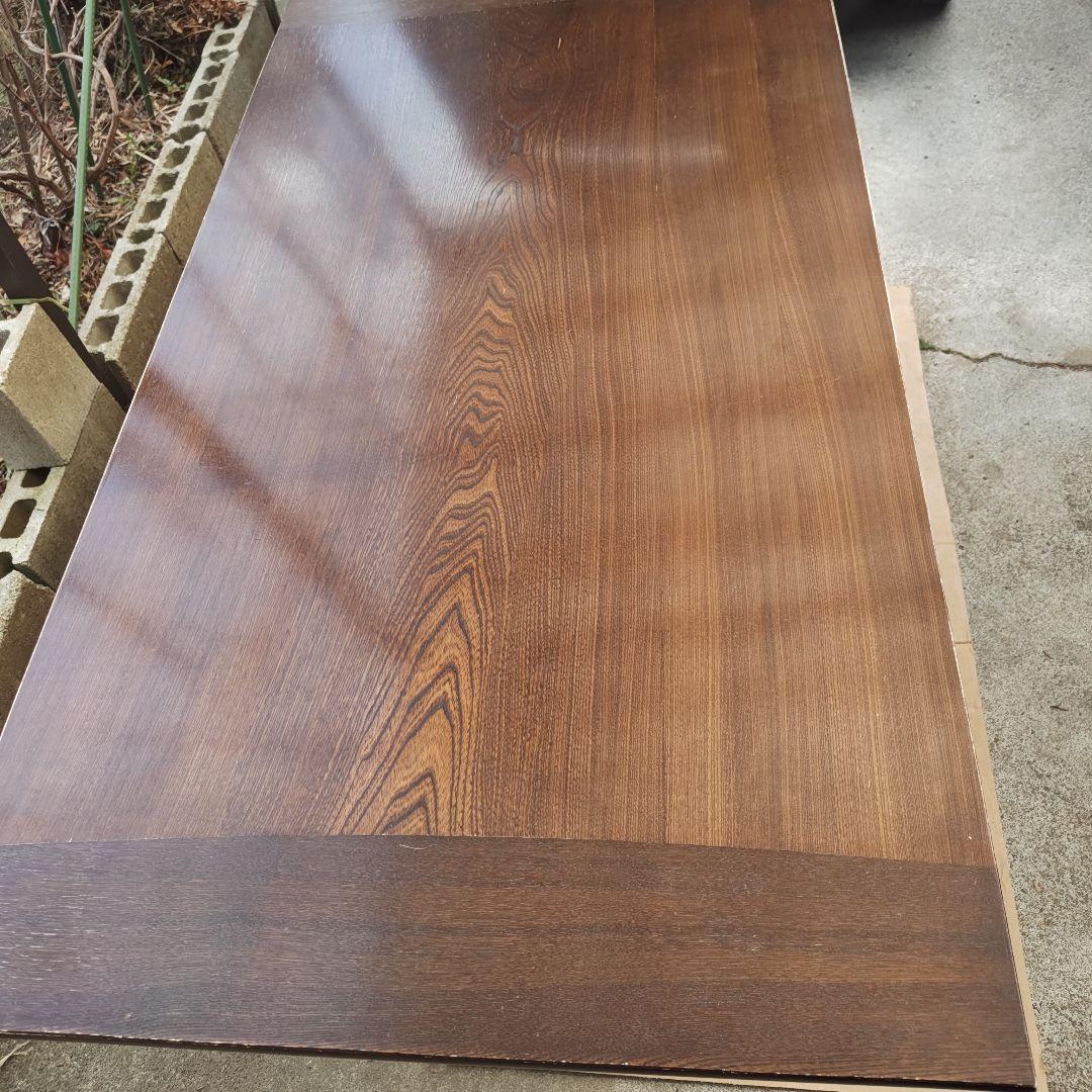 昭和レトロ　カリモク　高級ロー&ハイテーブル　切り替え式　ちゃぶ台　送料込