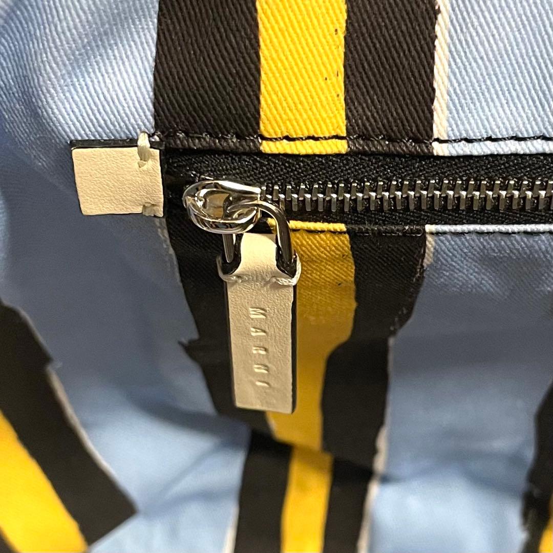 新品タグ付/マルニ　スモールトート　ヤヌス　グリーン　リバーシブル　ウール　希少