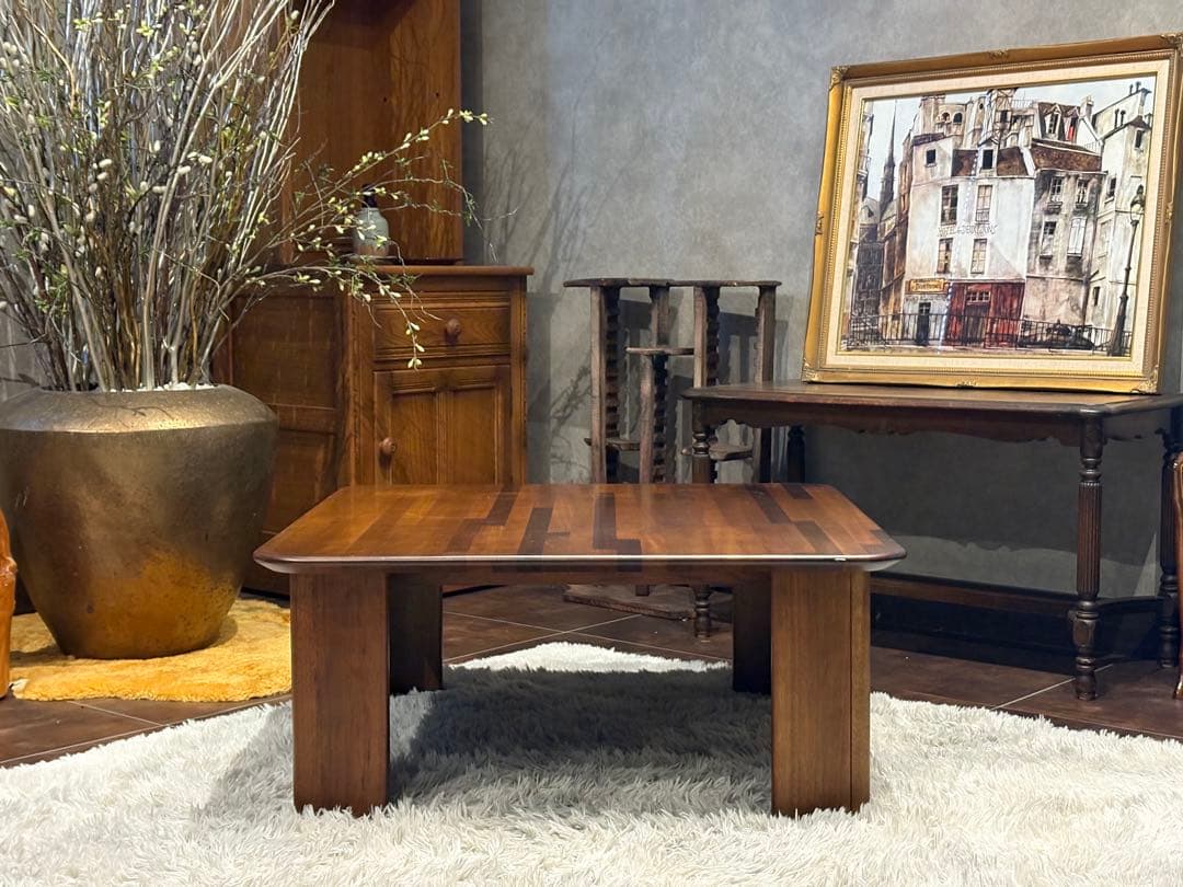 FUJI FURNITURE センターテーブル　ローテーブル　スクエア　IG