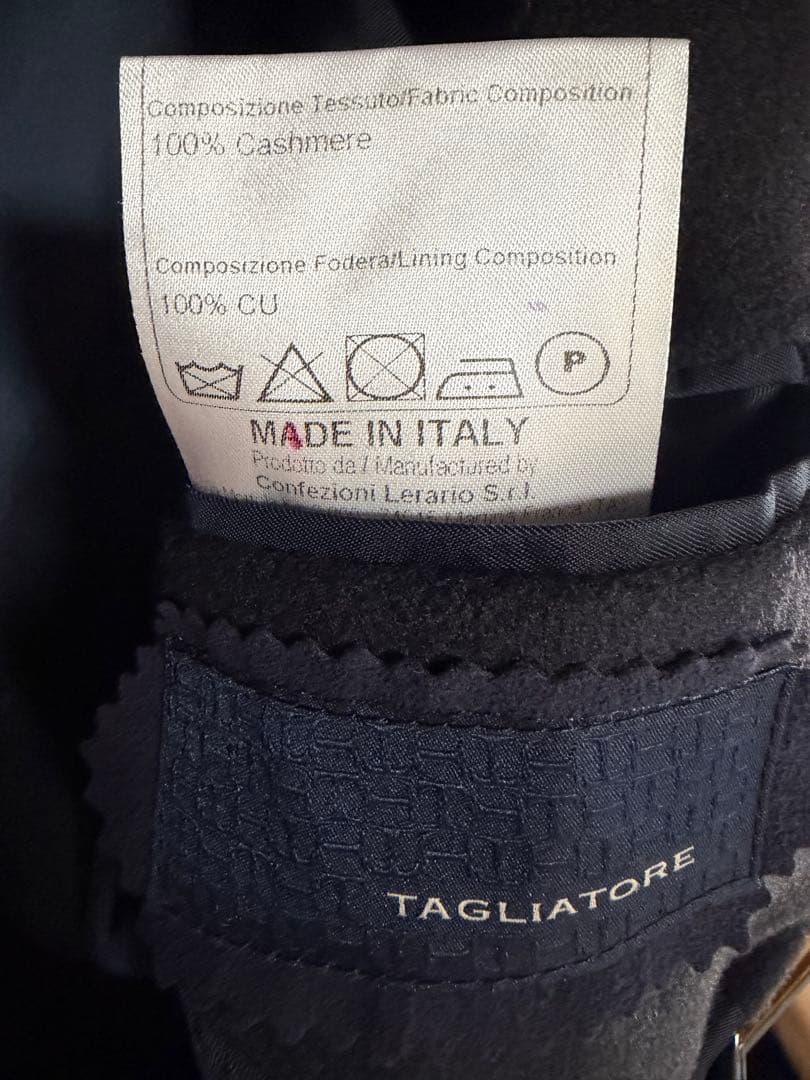 タリアトーレ　46 カシミヤ100 ネイビー　（カバー付）