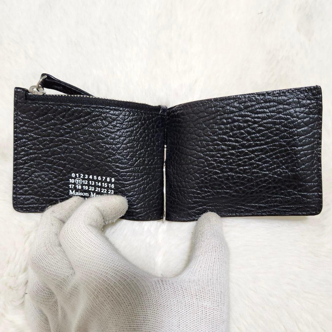 ✨極美品　付属品完備✨マルジェラ　マネークリップ　ケース　ステッチ　シボ革