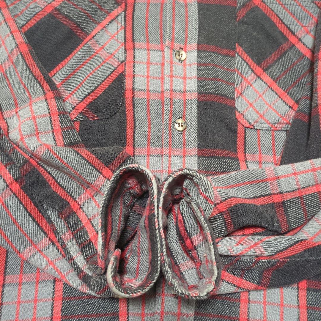 80s ST JOHNS BAY チェック柄ネルシャツ USA製 XL