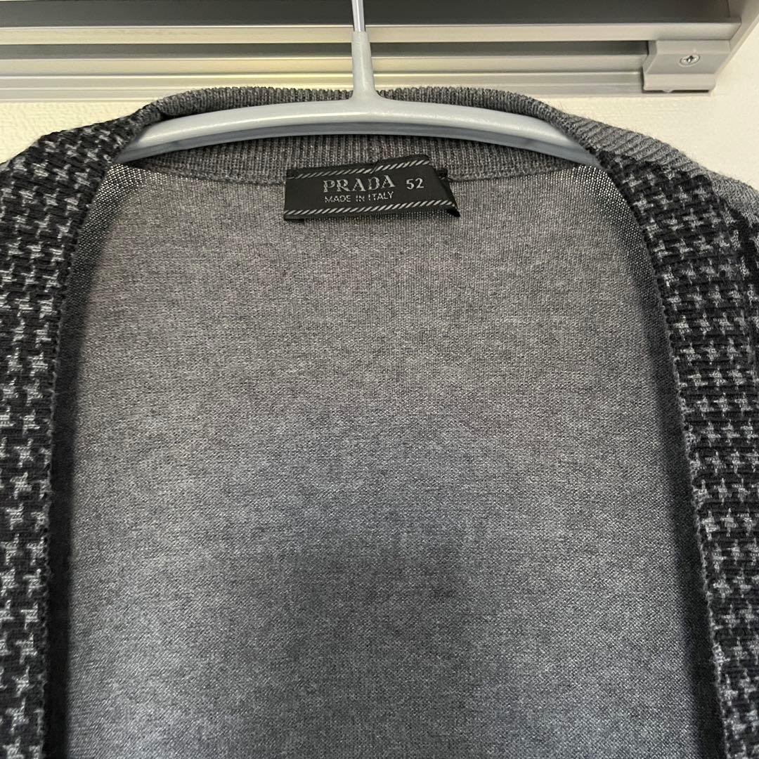 【PRADA】 2010SS カーディガン　ウール　グレー