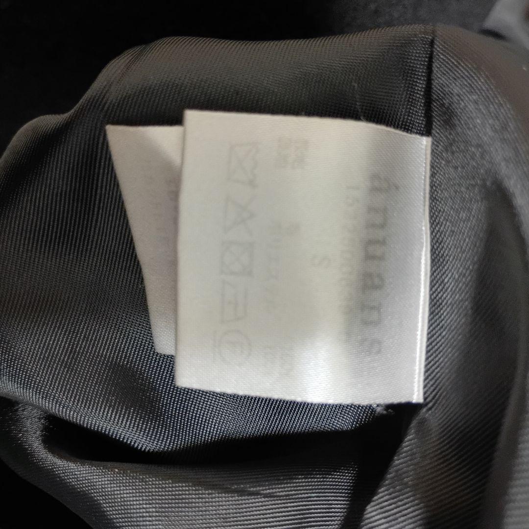 まる ウールトレンチコート ブラック