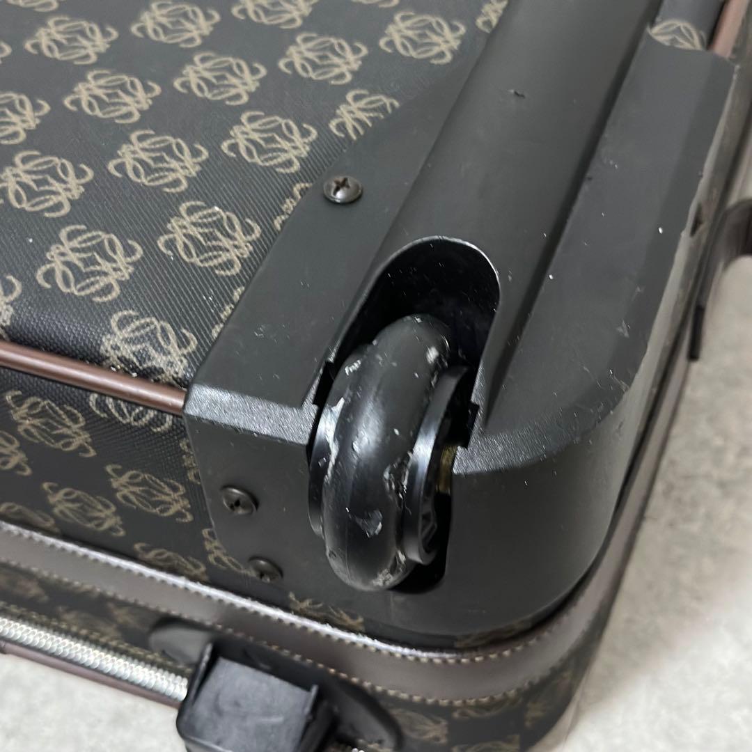 LOEWE キャリーケース アナグラム レザー