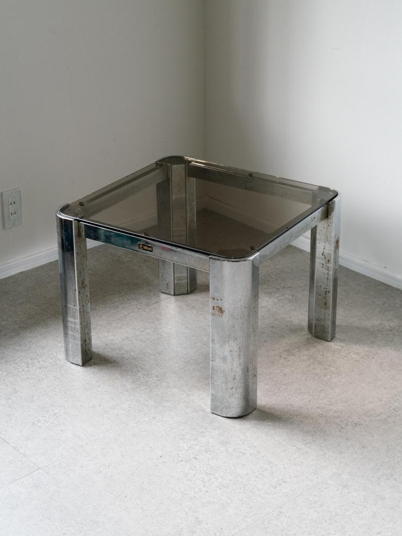 60-70's HIKARI スモークガラステーブル ミッドセンチュリー　モダン