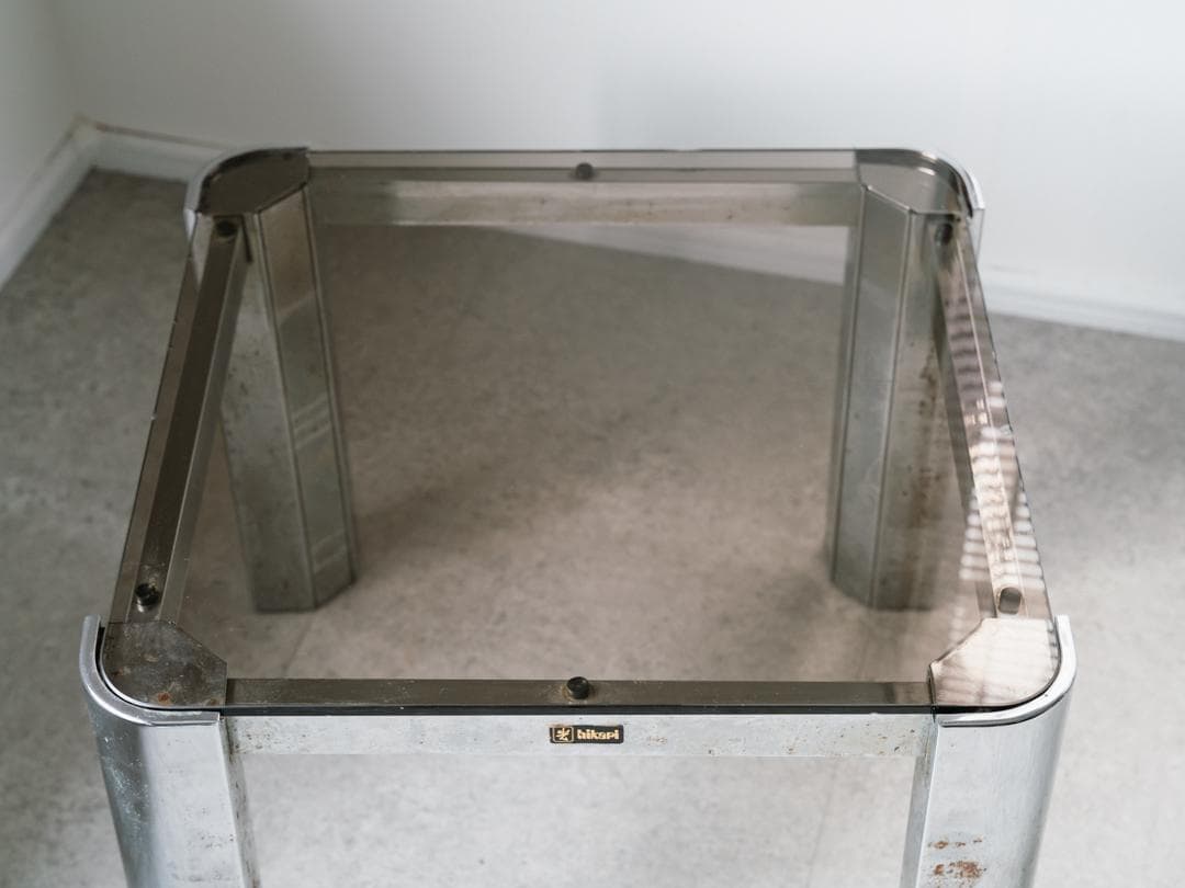 60-70's HIKARI スモークガラステーブル ミッドセンチュリー　モダン