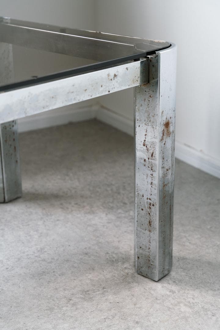 60-70's HIKARI スモークガラステーブル ミッドセンチュリー　モダン