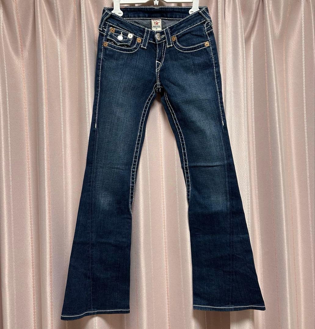 JJ true religion 激レア 白 ステッチ デニム 24