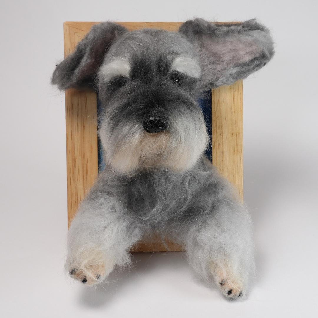 羊毛フェルト　ちょりん様確認用　シュナウザー　犬　 ハンドメイド　オーダー