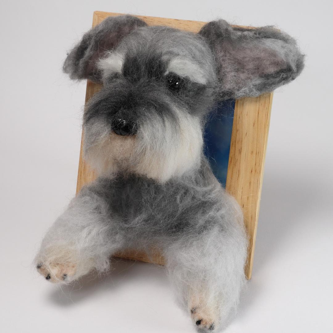 羊毛フェルト　ちょりん様確認用　シュナウザー　犬　 ハンドメイド　オーダー