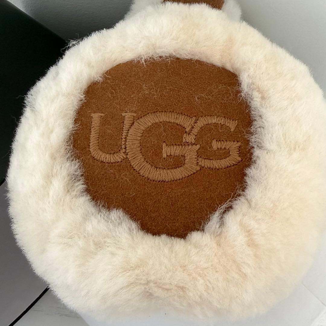 【UGG正規品】 ロゴ刺繍＊イヤーマフ＊チェストナット