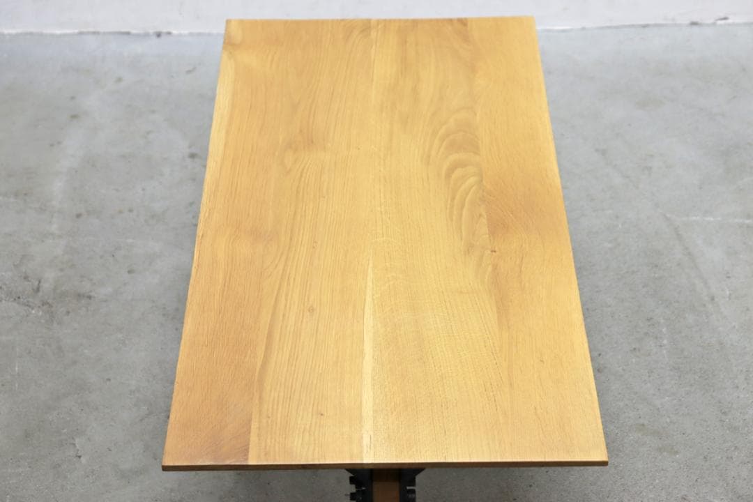 ライフファニチャー SP オーク無垢材 アイアン センターテーブル