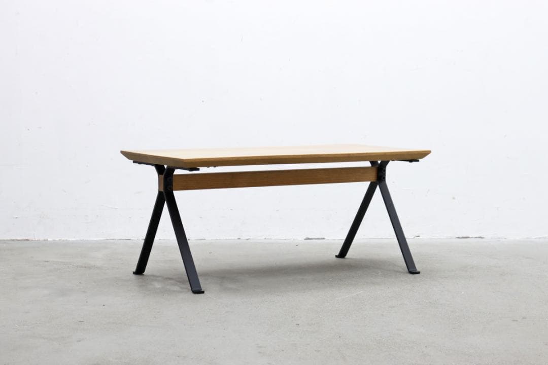 ライフファニチャー SP オーク無垢材 アイアン センターテーブル