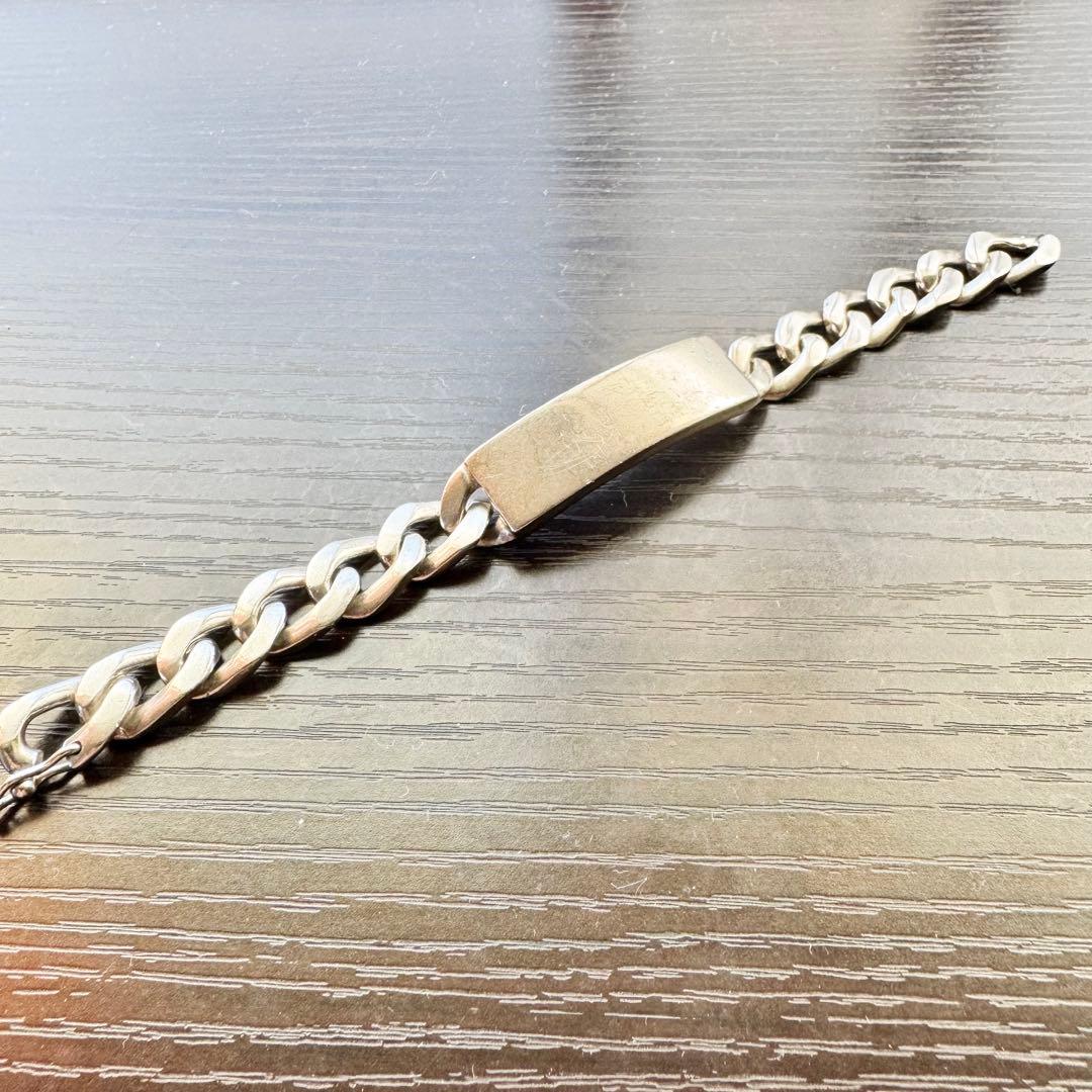 【銘品】マルジェラ/IDブレスレット/シルバー/Sサイズ/S925