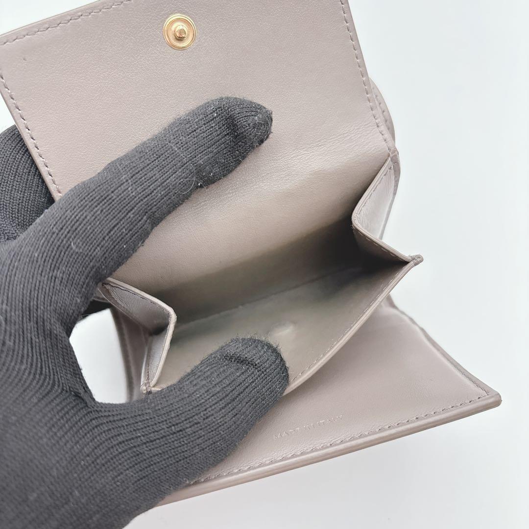 CELINE セリーヌ トリオンフ スモールフラップウォレット 折財布 ペブル