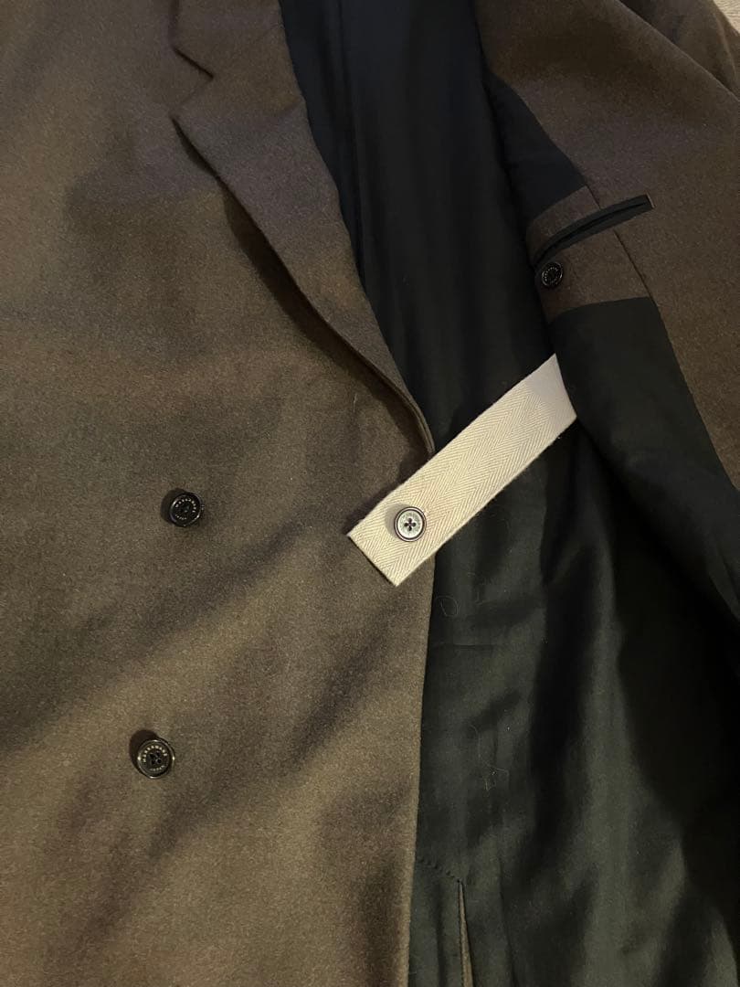 マーカウェア　ミニマリストコート　ダブルフロント　サイズ2 ブラウン