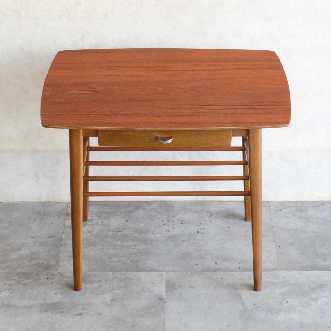デンマーク 北欧ヴィンテージ 抽斗付 サイドテーブル 北欧家具 ナイトテーブル