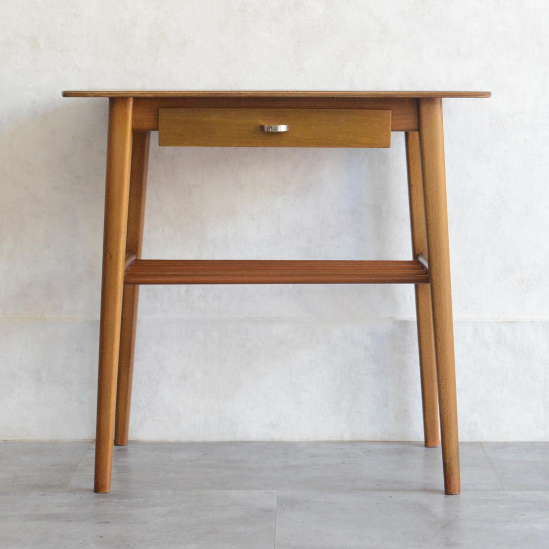 デンマーク 北欧ヴィンテージ 抽斗付 サイドテーブル 北欧家具 ナイトテーブル
