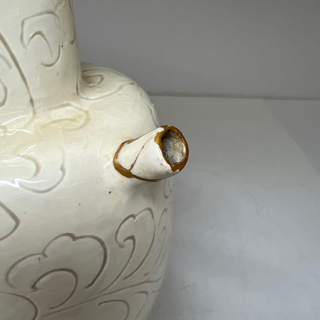 中国宋時代　掻落白釉水注　高さ21.7㎝　東Y7-0806⭐︎2Fトトチル