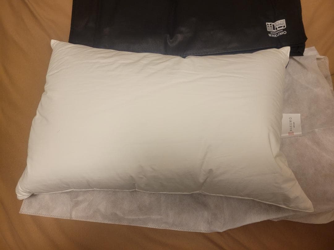 和雲　三層プレミアム羽毛枕 　高さ：レギュラー　M43×63㎝）