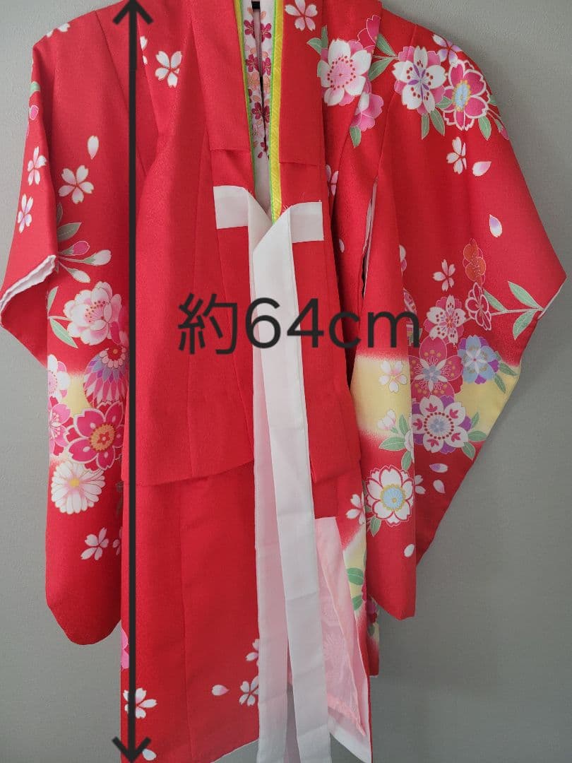 七五三 ３歳 女の子 被布 セット 着物 簡単着付け